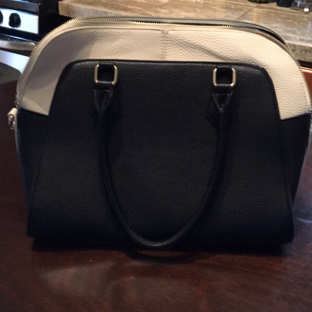 Black and white purse
